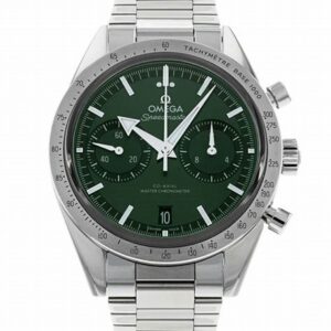Omega Speedmaster 57 Co Axial Master Chronograph Green Dial Men's Watch
