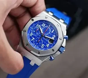 Audemars Piguet Royal Oak Offshore 42mm Titanium Blue Dial NEW 26480TI.OO.A027CA.01
