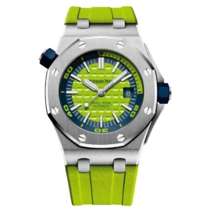 Audemars Piguet Royal Oak Offshore Diver Watch-Green Dial 42mm-15710ST.OO.A052CA.01